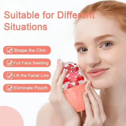 Silicone Ice Face Roller Beauty Massager