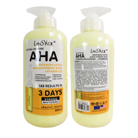 Whitening Body Cream Hydroxy Acids Vitamin C VE Deep Moisturizing