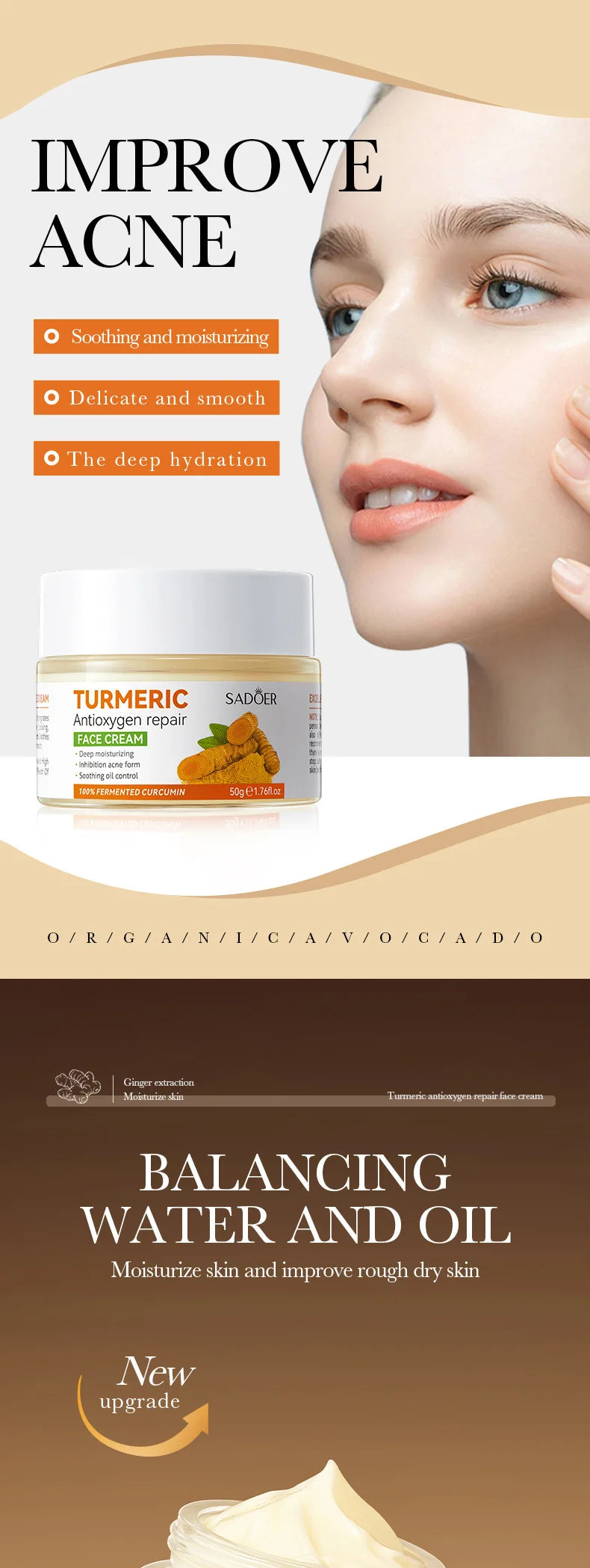 Turmeric Oil Control Skincare Cream Set