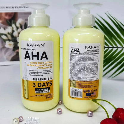 Whitening Body Cream Hydroxy Acids Vitamin C&E Moisturizing