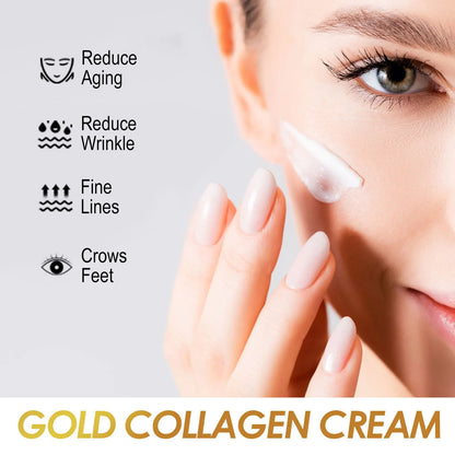 Gold Collagen Face Cream Anti Aging Firming Lifting Fade Fine Lines