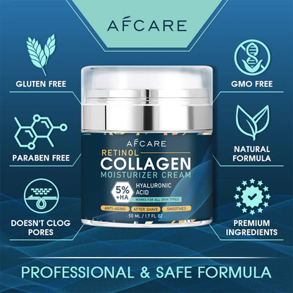 Face Moisturizer Collagen Retinol Cream Hyaluronic acid For Men