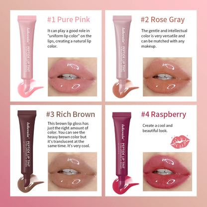 4pcs /set Moisturizing Lip Glaze Mirror Glass Long Lasting Lip Gloss