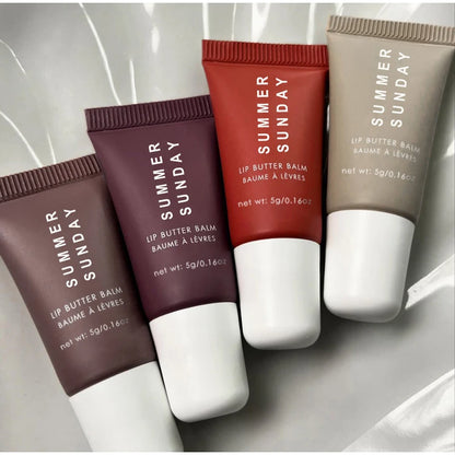 Brand Lip Balm Long-lasting Makeup Butter Moisturizing Tinted Lip Balm Set Smooth Natural Color Daily Four-color Lipstick Makeup
