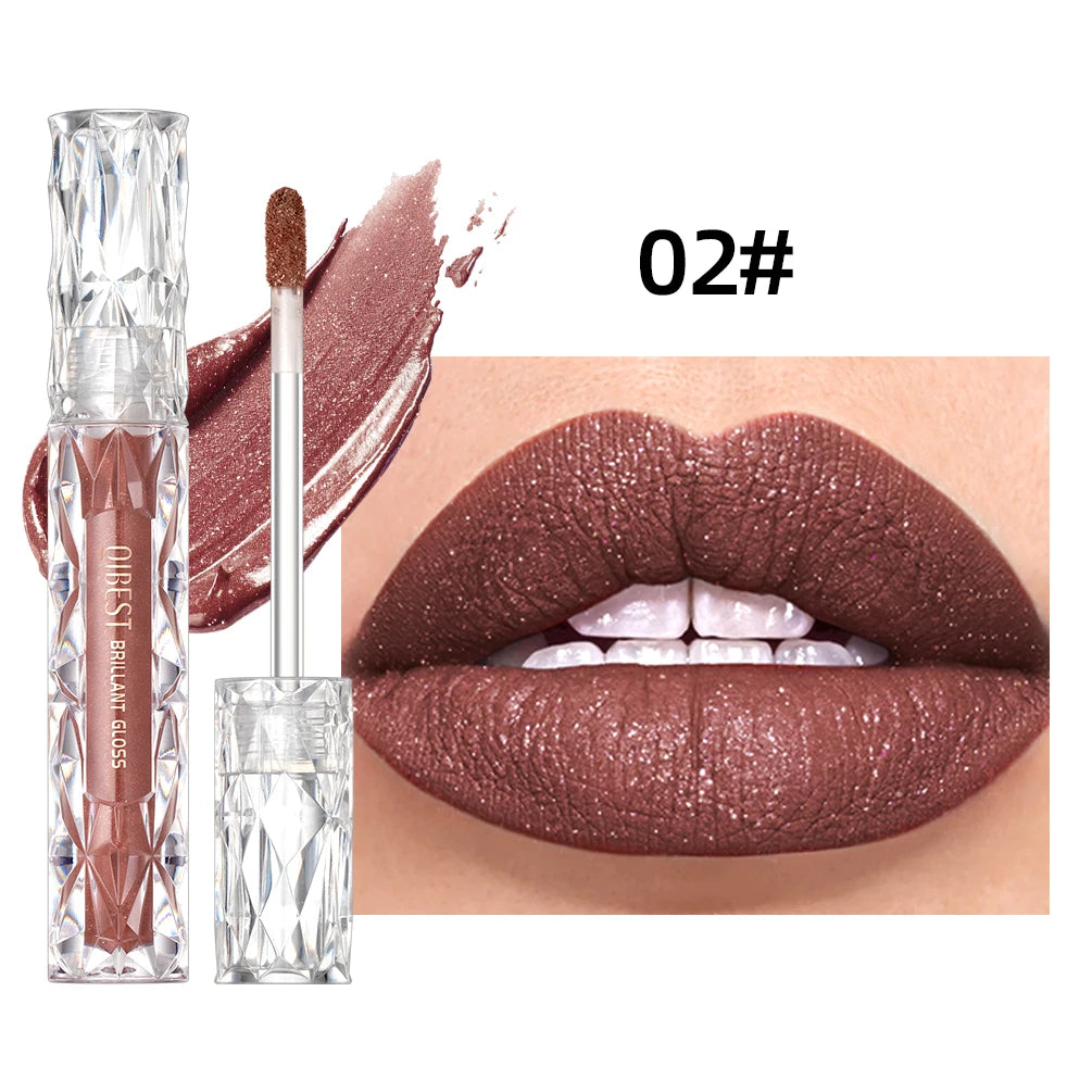 Waterproof Matte Diamond Shimmer Lipgloss