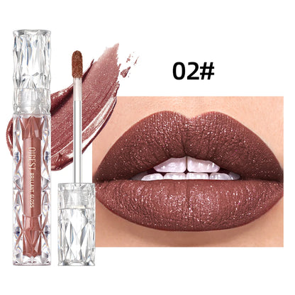 Waterproof Matte Diamond Shimmer Lipgloss