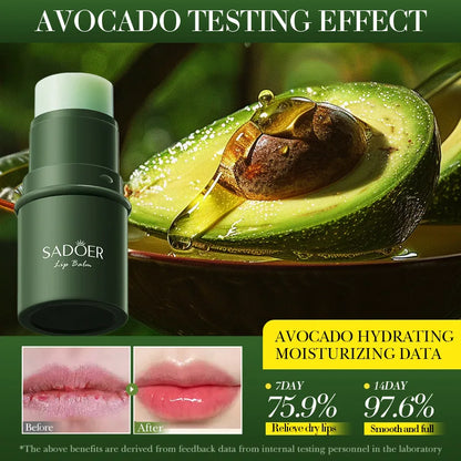 SADOER Avocado Moisturizing lipstick Plump Lips