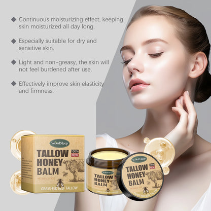 Tallow Honey Facial Moisturizer Cream Nourishing Damaged