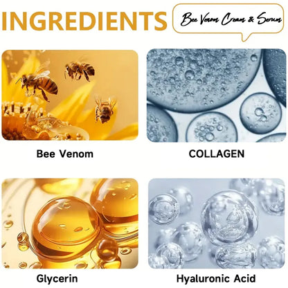 Bee Venom Cream Serum Set Reduce Fine Lines Lifting