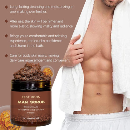 East Moon Coffee Men Body Nourishing Scrub Cream