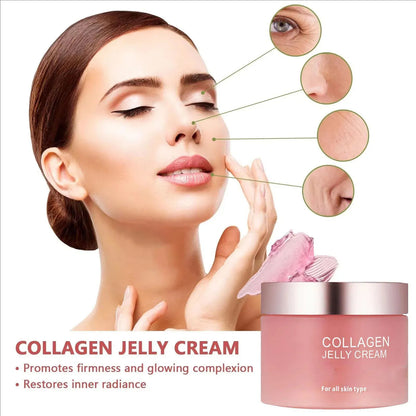 Sakura Mask,Collagen Jelly Cream Niacinamide And Hydrolyzed Collagen Strengthen Skin Barrier Lasting Moisturizing Skin Face Care