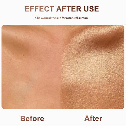 Tanning Liquid Foundation Cream Resistant Natural Wheat Bronzer