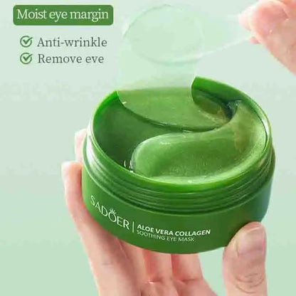 Aloe Vera Collagen Eye Mask Anti Dark Circles Eyes Bags Moisturizing