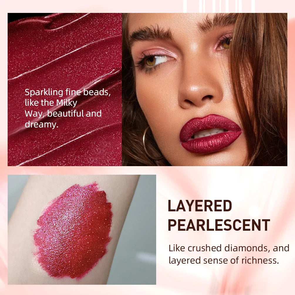 Waterproof Matte Diamond Shimmer Lipgloss