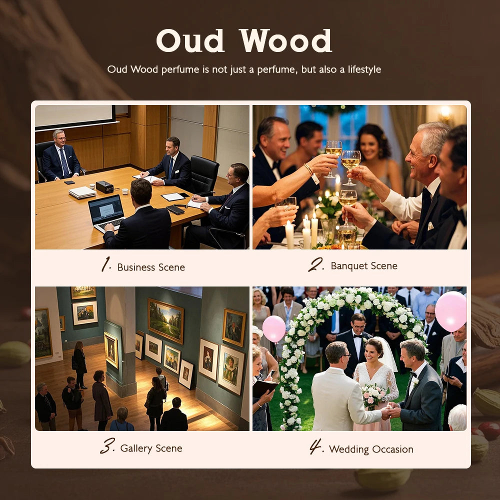 TROVEZ  Oud Wood Perfume Rich Wood Tone Perfume Unisex