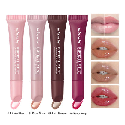 4pcs /set Moisturizing Lip Glaze Mirror Glass Long Lasting Lip Gloss