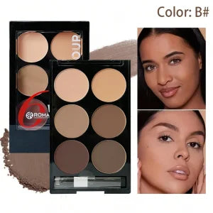 6-Color Contour & Highlight Powder Palette