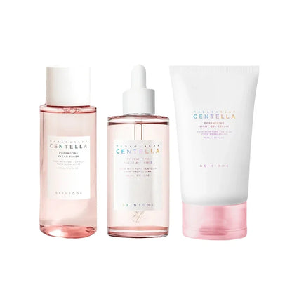 Korean Centella Pink Salt Pore Care Fresh Toner Ampoule Facial Serum