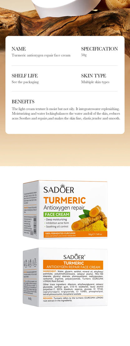 Turmeric Oil Control Skincare Cream Set