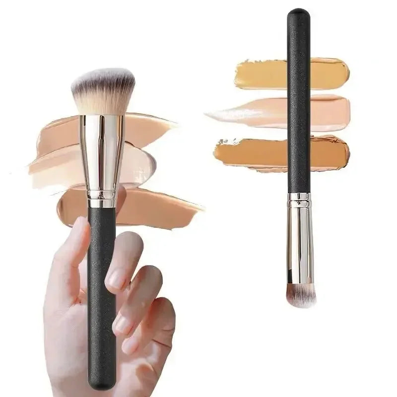 Makeup Brushes Foundation Concealer Angled Seamless Cover