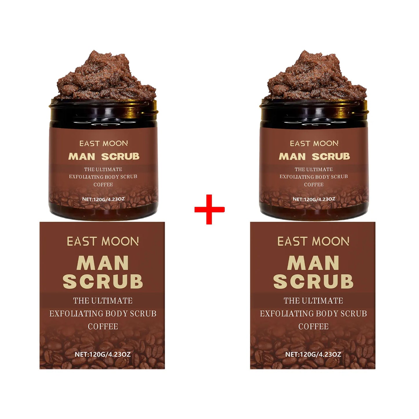 East Moon Coffee Men Body Nourishing Scrub Cream