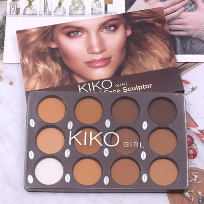 12-Color Matte Makeup Palette
