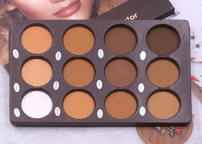12-Color Matte Makeup Palette