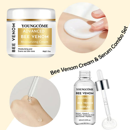 Bee Venom Cream Serum Set Reduce Fine Lines Lifting