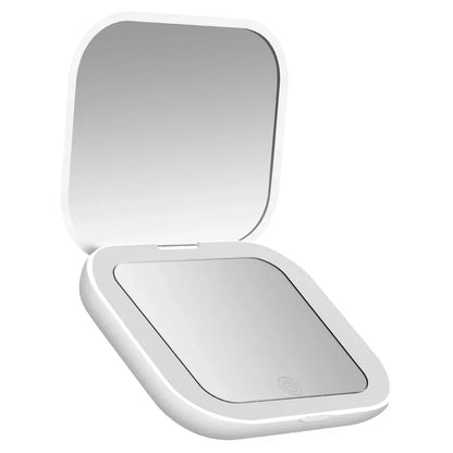 Compact Mini Folding LED Lighted Makeup Mirror