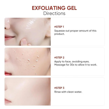 50g Skin Care Whitening Moisturizing Repair Face Scrub Cleanser Face Exfoliating Gel Acne Blackhead Treatment Removal Cream