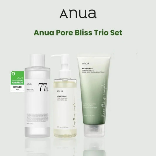 Anua Skincare Products Set Facial Deep Cleansing Toner 77 Heartleaf