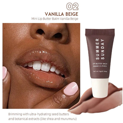 4pcs Summer Lip Glaze Set Vanilla Brand Long-lasting Moisturizing Daily Gift Practical Non-sticky High-gloss Color Korea Lipbalm