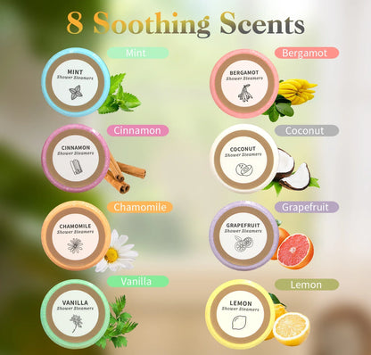 8-Pack Shower Steamers Aromatherapy Bombs