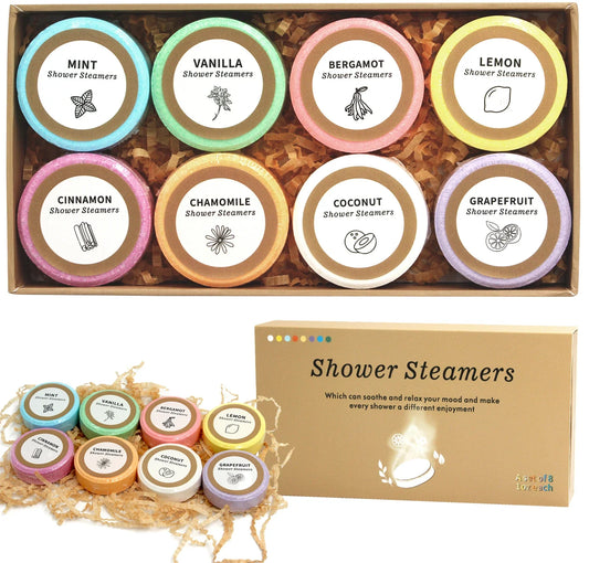 8-Pack Shower Steamers Aromatherapy Bombs