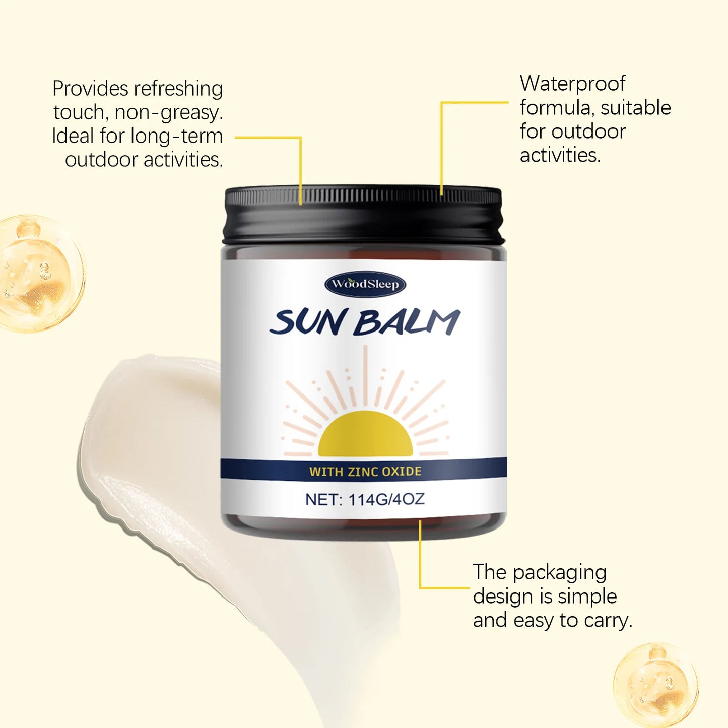 Beef Tallow Face Cream UV Isolation Protection Sunscreen