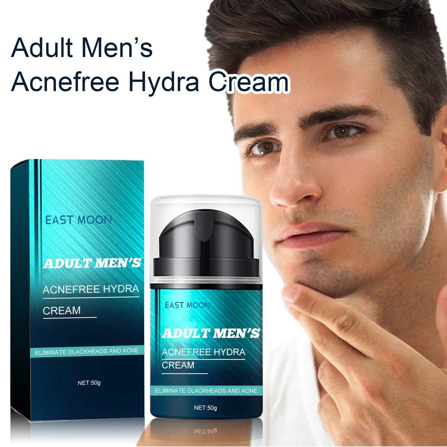 Men Anti Acne Cream Oil Control Remove Acne Mark Pimples Fade Black Dots Shrink Pores Refreshing Hydrating Acne Treatment Cream