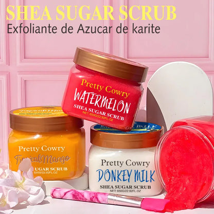 Pretty Cowry Natural Sugar and Salt Body Scrub Deep Cleansing