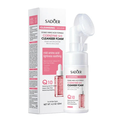 Q10 Vitamin C Brightening Foaming Facial Cleanser Wash