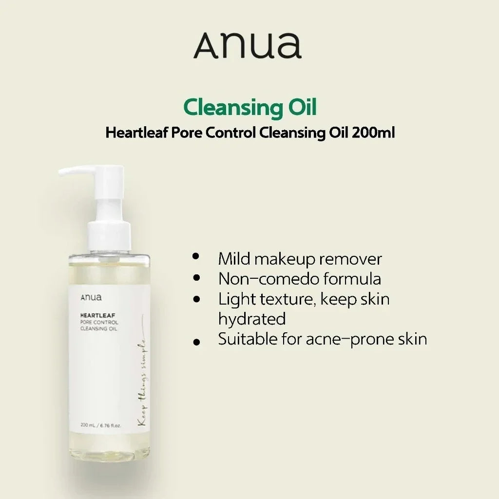 Anua Skincare Products Set Facial Deep Cleansing Toner 77 Heartleaf