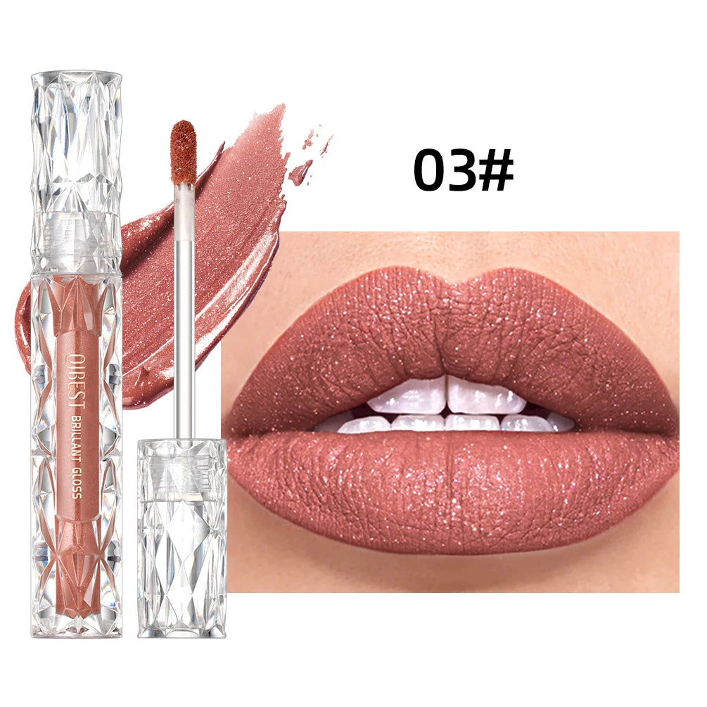 Waterproof Matte Diamond Shimmer Lipgloss