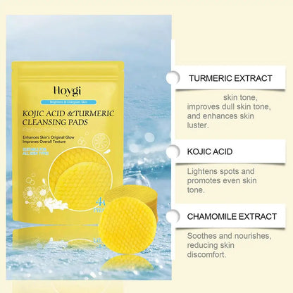 Turmeric Kojic Acid Cleansing products Exfoliating Cleansing Pads