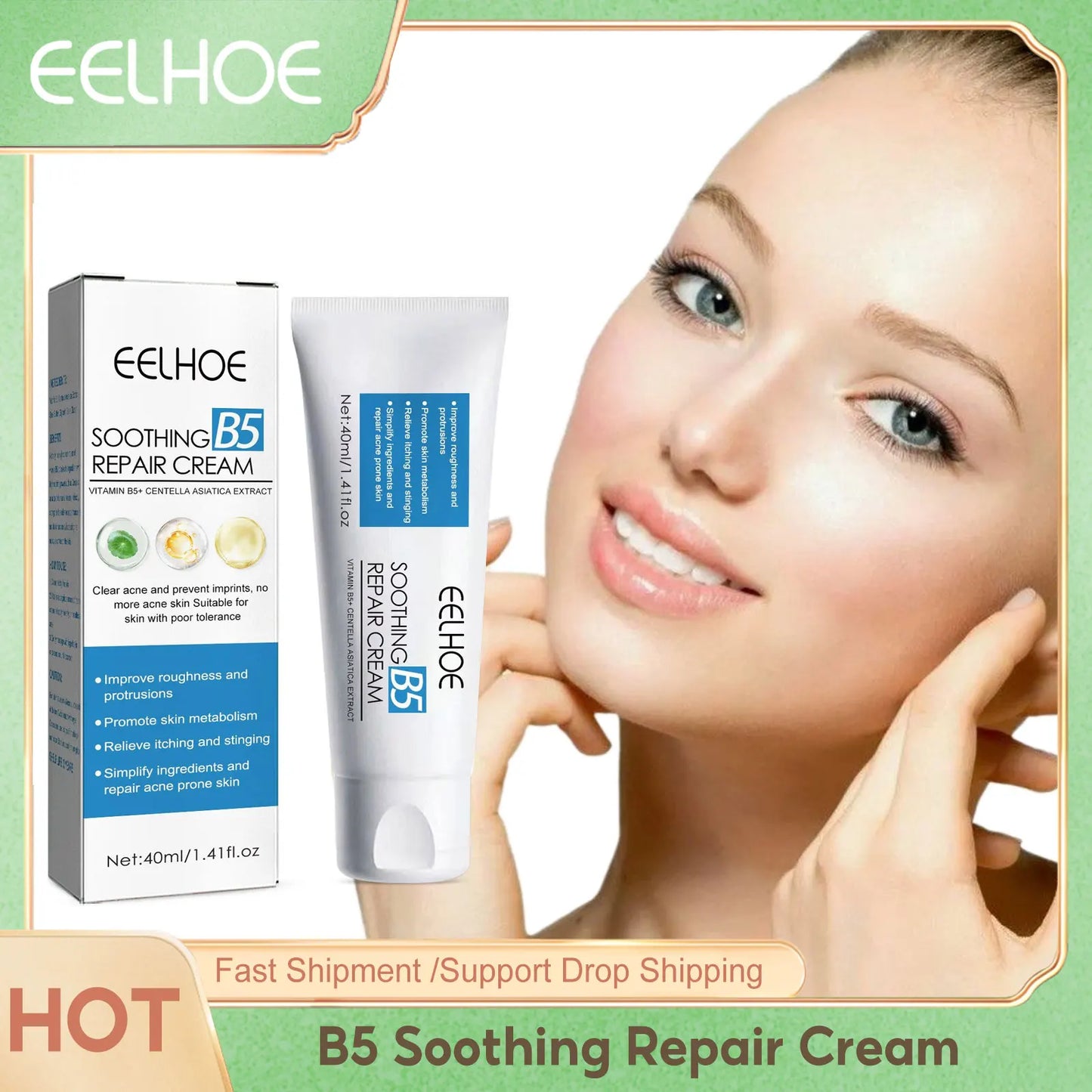 Centella Asiatica Repair Cream For Moisturizer Boost Skin Metabolism