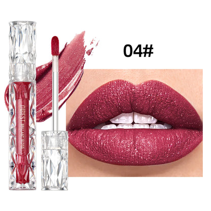 Waterproof Matte Diamond Shimmer Lipgloss