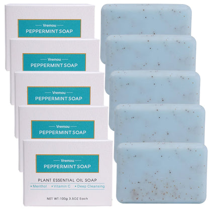 Lavender Soap, Exfoliating Cream Granule Essential Oil Soap