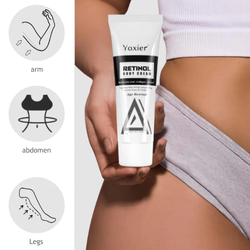 Retinol Vitamin E Body Cream Lifting Tighten Abdominal Shaping Firm Arm