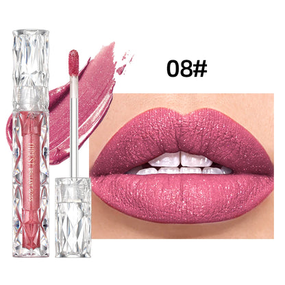 Waterproof Matte Diamond Shimmer Lipgloss