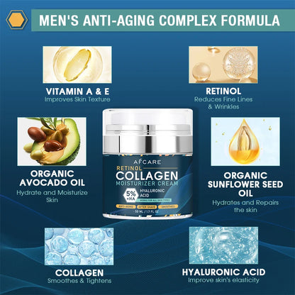 Face Moisturizer Collagen Retinol Cream Hyaluronic acid For Men