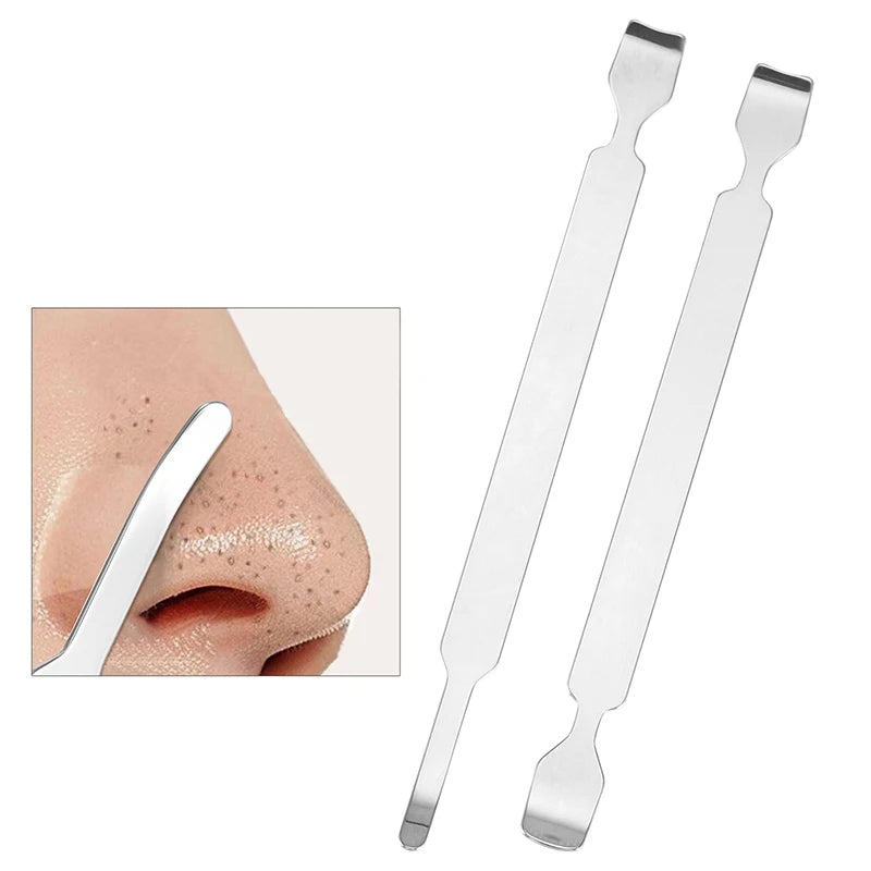 Stainless Steel Facial Skin Spatula Blackhead Remover