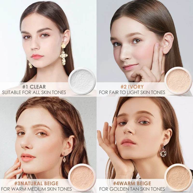 Face Loose Powder Waterproof Matte Setting Finish Makeup