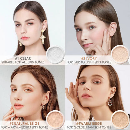 Face Loose Powder Waterproof Matte Setting Finish Makeup